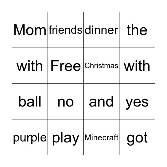 Bingo Card