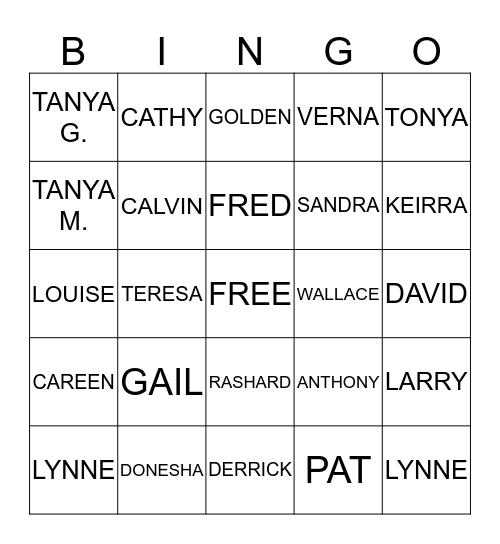 DIVISION 1 HOLIDAY CELEBRATION Bingo Card