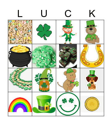 St. Patty's Day Bingo Card