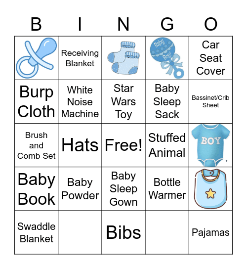 Baby Rex Bingo Card