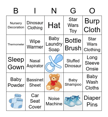 Baby Rex Bingo Card