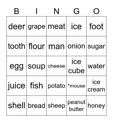 There is/are some Bingo Card
