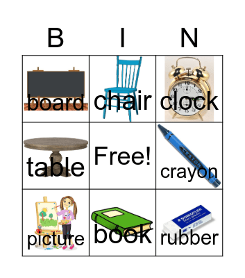 Stationary Bingo Card