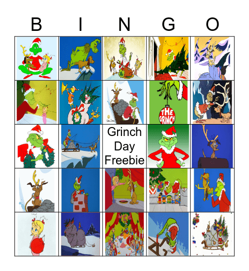 Free Grinch Bingo Game Printable