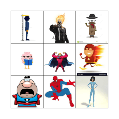 Superhero bingo! Bingo Card
