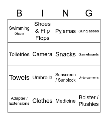 Celeste's Board Bingo Card