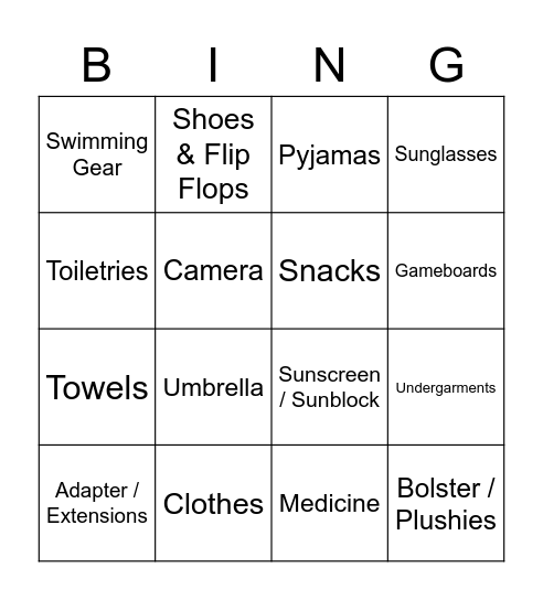 Celeste's Board Bingo Card