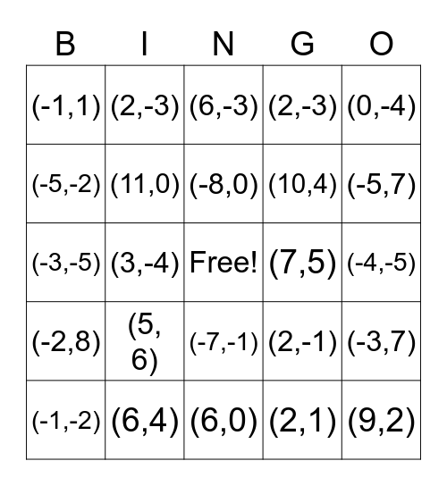 Systems Elimination Bingo Card