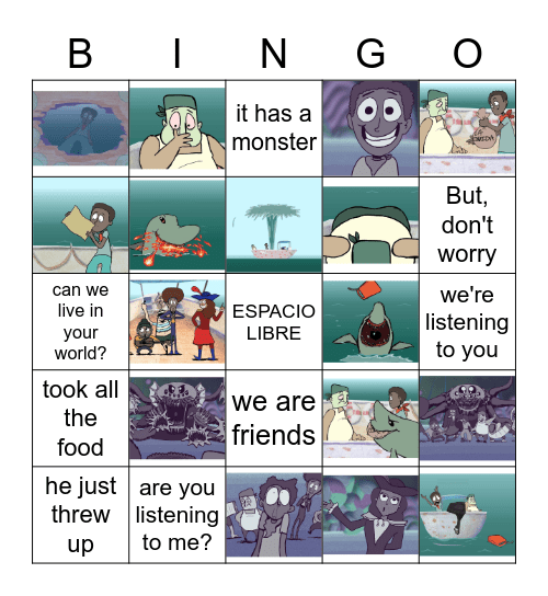 Diego Bingo Card