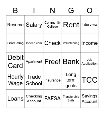 Review Bingo Card
