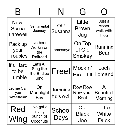 March 2023 Bingo Card