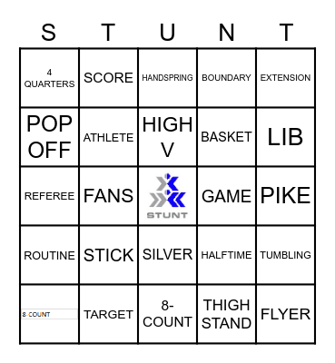 TITAN STUNT Bingo Card