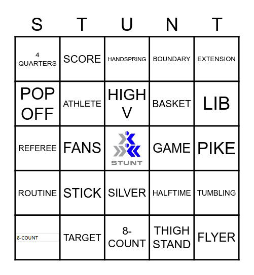 TITAN STUNT Bingo Card
