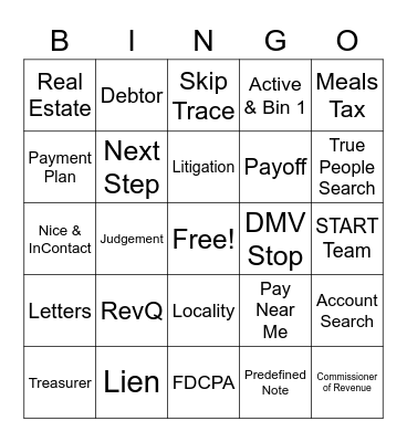 TACS Bingo! Bingo Card