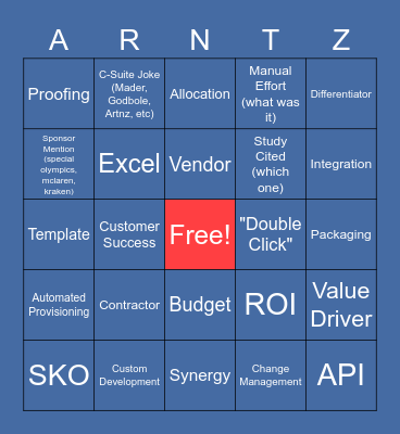 IMPACT Day 2 Bingo Card