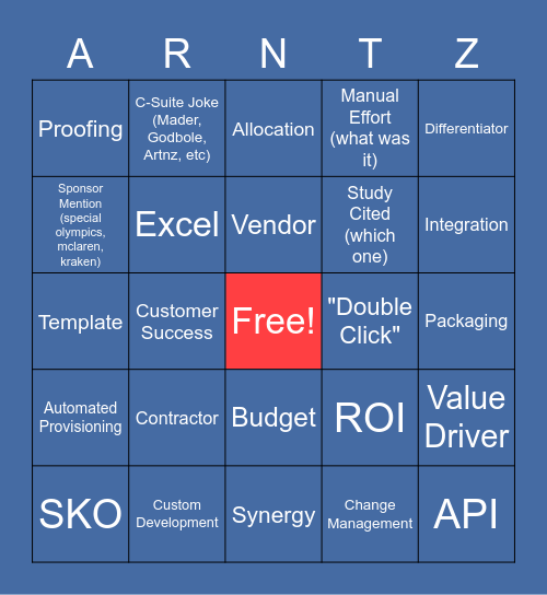 IMPACT Day 2 Bingo Card