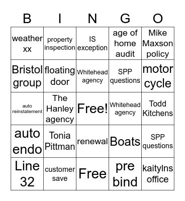 Christmas Bingo Card