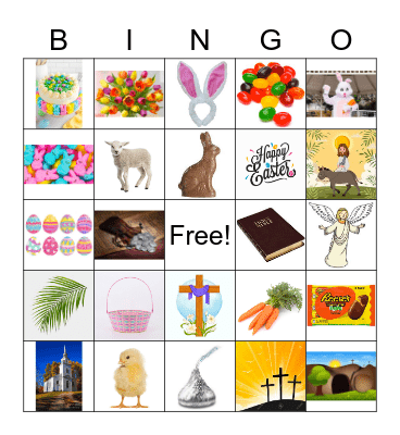 KKids Easter Bingo Card