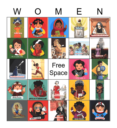 International Women's Day Bingo Card