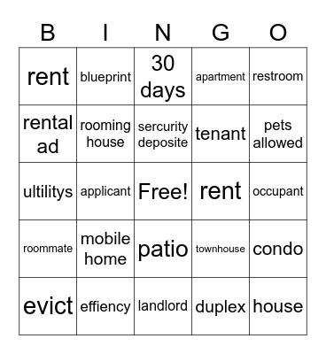 t Bingo Card