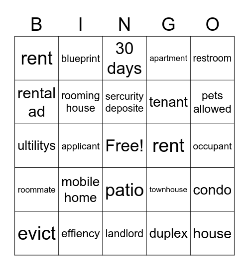 t Bingo Card