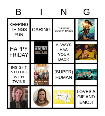AMAZING ALISON Bingo Card