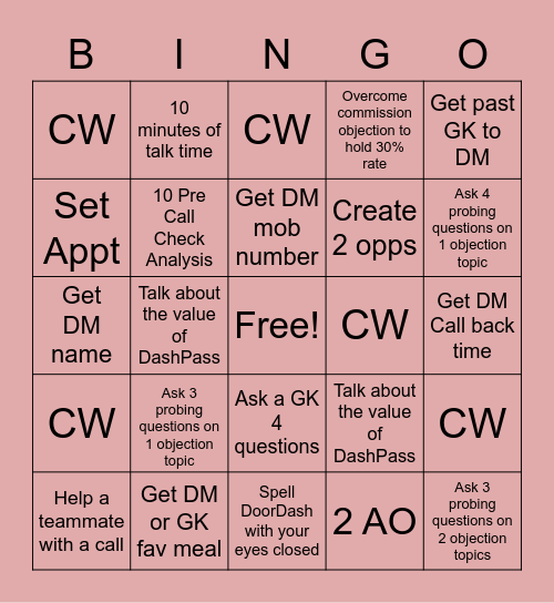 Regalix Bingo Card