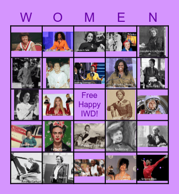 International Women's Day 2023 Bingo Card
