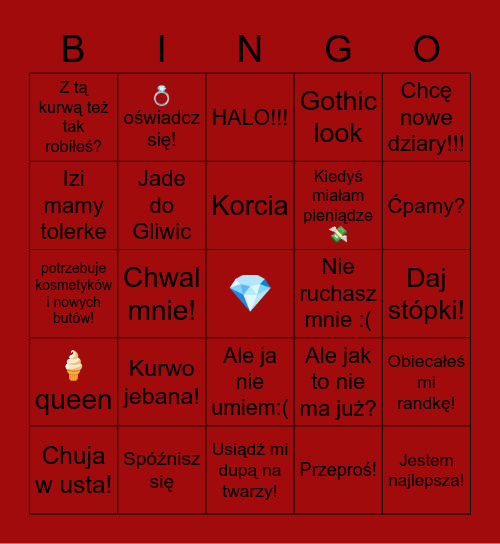 Magda bingo Card