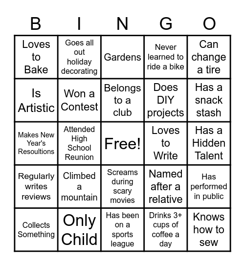 AP/AR Bingo Card