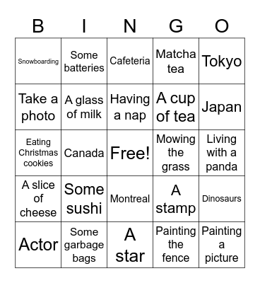 C3 Lesson 22 book D Bingo Card