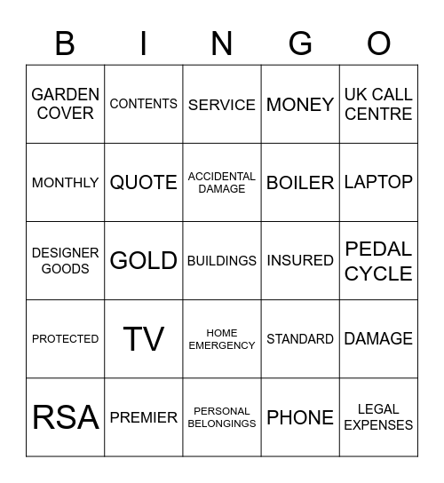 RSA HUDDLE 13/03/2023 Bingo Card