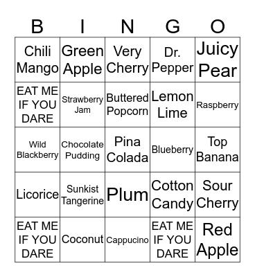 Beanboozle Bingo Card