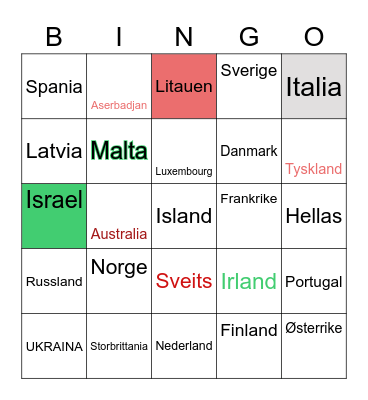 Helenes MGP Bingo Card