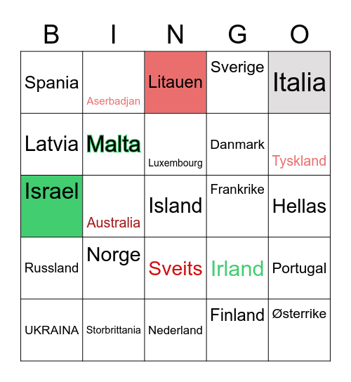 Helenes MGP Bingo Card