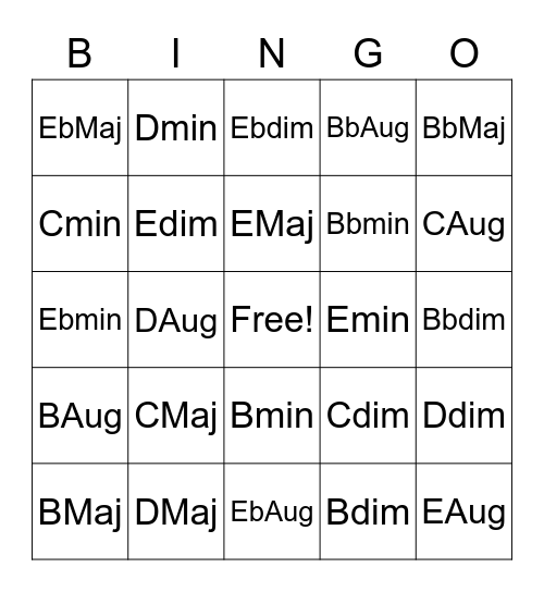 Triad Bingo (All qualities) Bingo Card