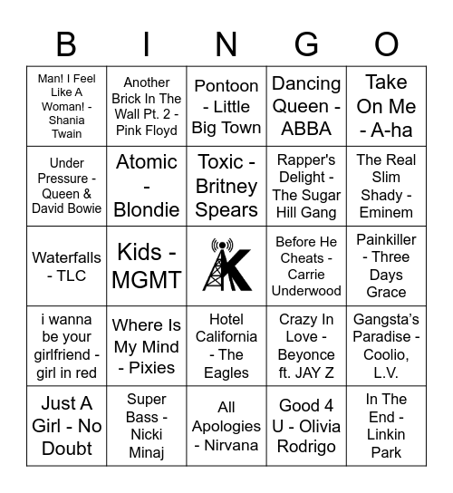 KTRM Bingo Card