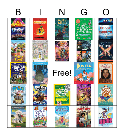 Book BINGO Card