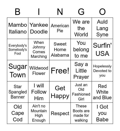 Woman's Day Bingo Card