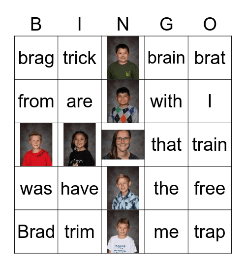 2nd Grade Bingo Card
