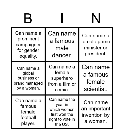 Find someone who: Bingo Card