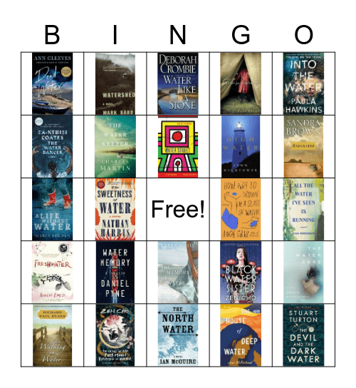 Book Bingo #12:  Water Bingo Card