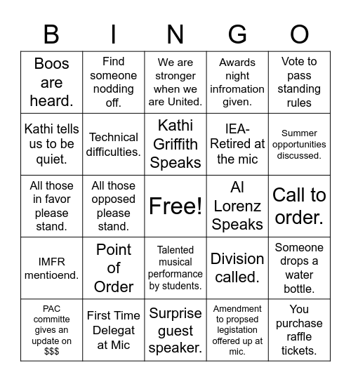 IEA-RA 2023! Bingo Card