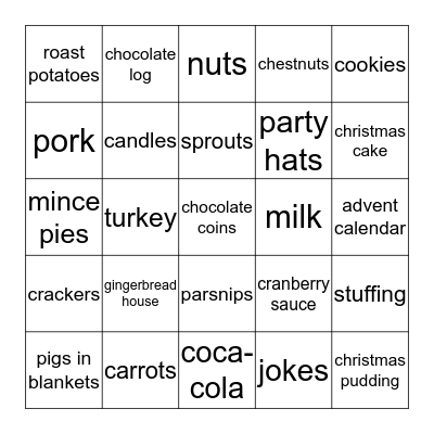 Christmas!!! Bingo Card