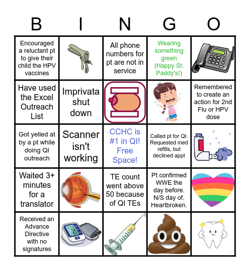 QI BINGO! Bingo Card