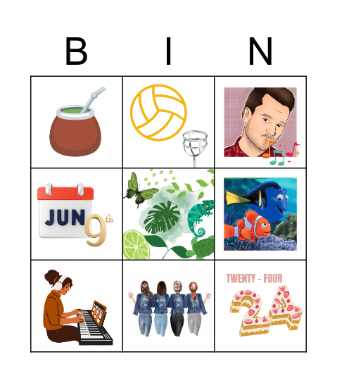 BINGO - Meet ME Bingo Card