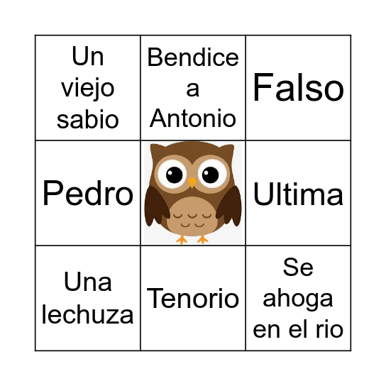 Bendiceme Ultima Bingo! Bingo Card