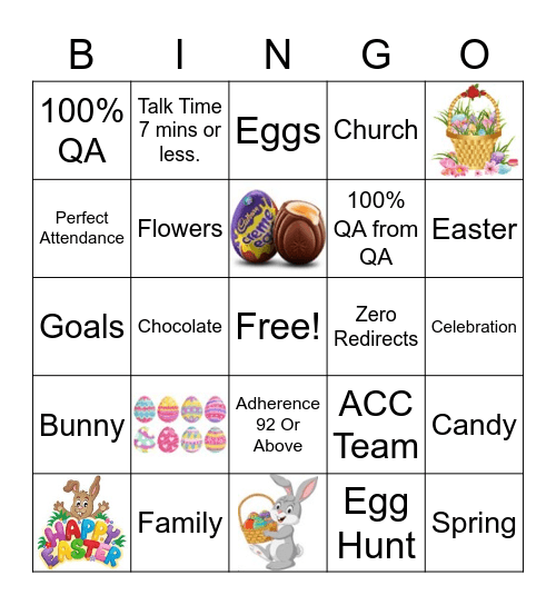 EASTER BINGO Card