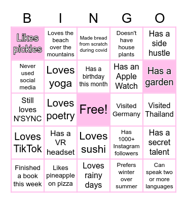 ePMO! Bingo Card