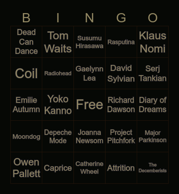 Love and Peace on Planet Earth Bingo Card